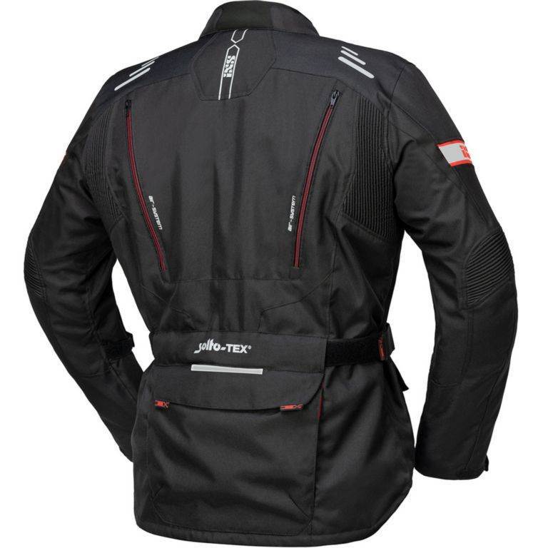 Motoristična jakna iXS Tour Lorin-ST, črna/rdeča