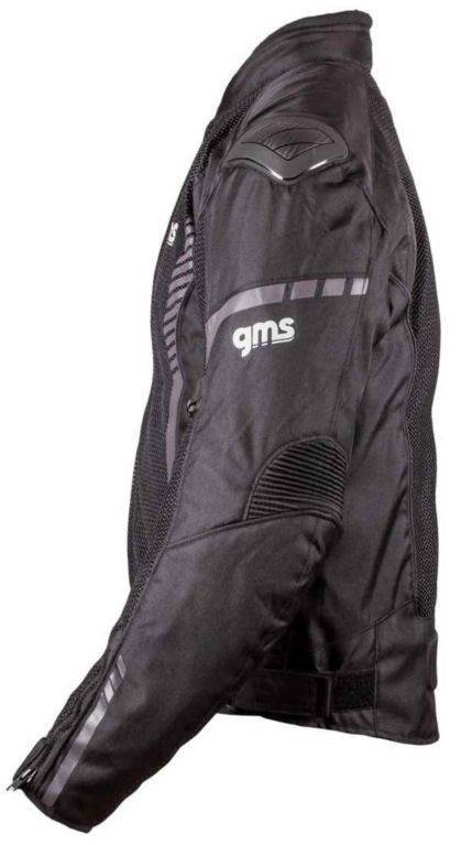 Poletna motoristična jakna z brezrokavnikom GMS Samu Mesh, črna