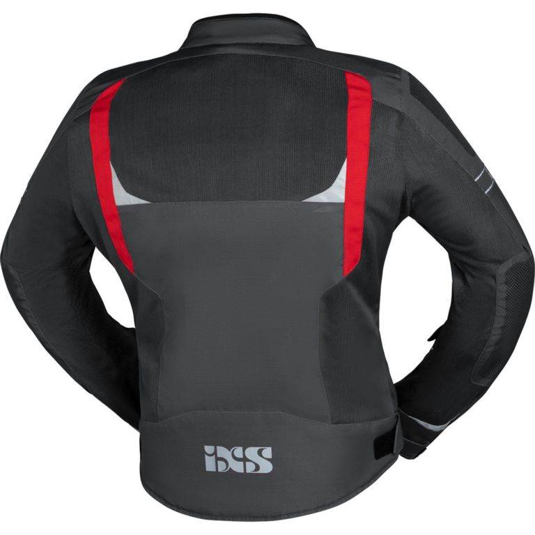 Športna poletna motoristična jakna iXS Trigonis-Air, rdeča